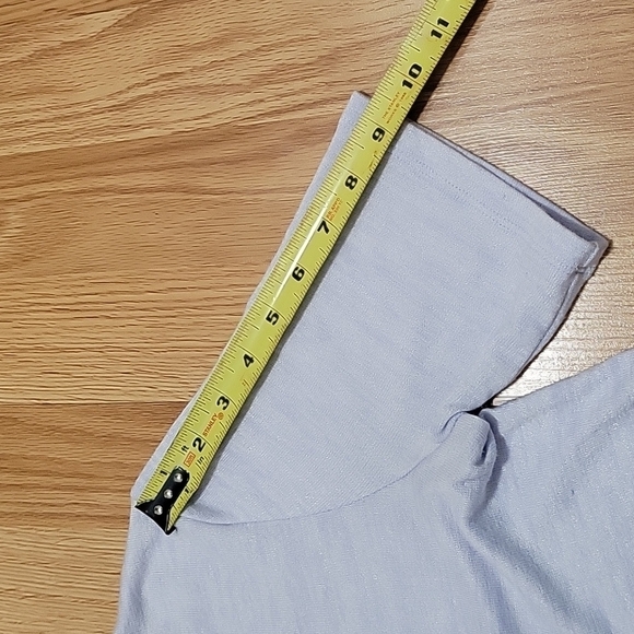 Banana Republic Blue Asymmetrical Knit Blouse small - Picture 8 of 11